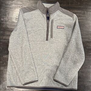 Vineyard Vines Heather Gray Quarter-Zip Pullover size Large L Men’s